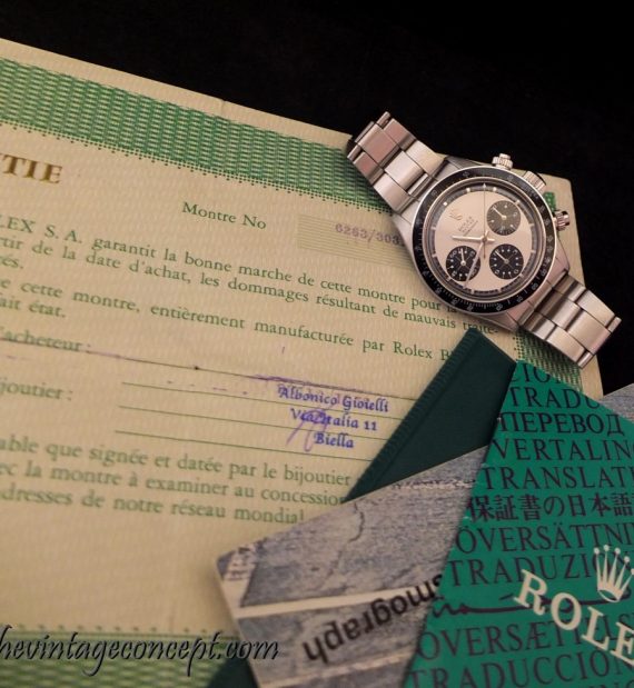 Rolex Paul Newman 6263 w/ Letter (SOLD) - The Vintage Concept