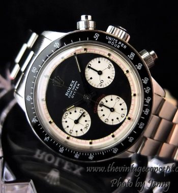 Rolex Paul Newman Black dial Oyster Down 6263 (SOLD) - The Vintage Concept