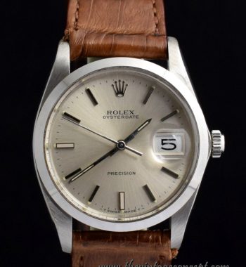 Rolex Oyster Date Silver Dial 6694 w/ Original Punched Paper & Tags (SOLD) - The Vintage Concept