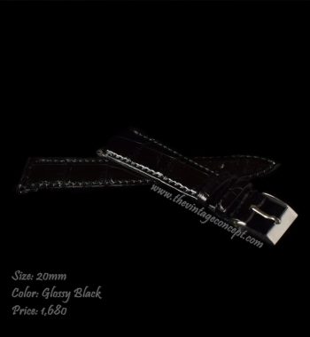 20 x 16mm Light Blue Crocodile Strap (SOLD) - The Vintage Concept
