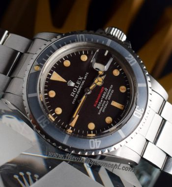 Rolex Single Red Tropical Dial 1680 (SOLD) - The Vintage Concept