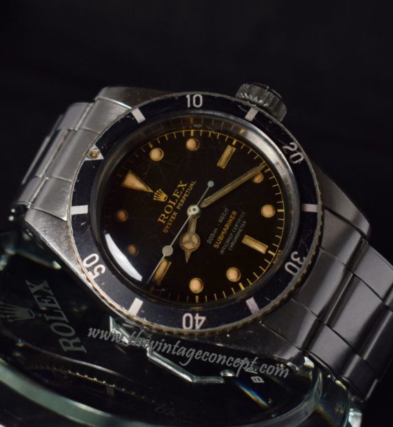 Rolex Submariner Big Crown Tropical Dial 6538 (SOLD) - The Vintage Concept