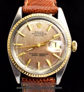 Rolex Datejust YG/SS Silver Dial 1601 (SOLD) - The Vintage Concept