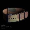 20mm Suede Khaki Camouflage Nato-Style Leather Strap