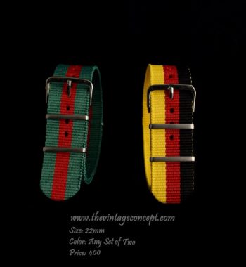 22mm Set of Two Pick Your Own Nato Straps - The Vintage Concept