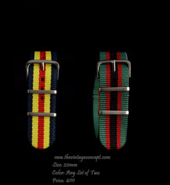 20mm Set of Two Pick Your Own Nato Straps - The Vintage Concept