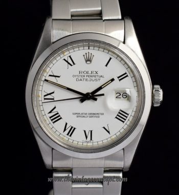 Rolex Datejust White Dial Roman Index 16000 (SOLD) - The Vintage Concept