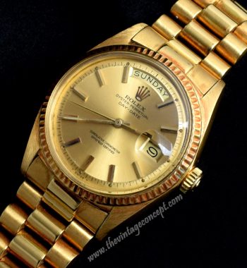 Rolex Day-Date 18K YG Gold Dial 1803 w/ Original Punched Paper (SOLD) - The Vintage Concept