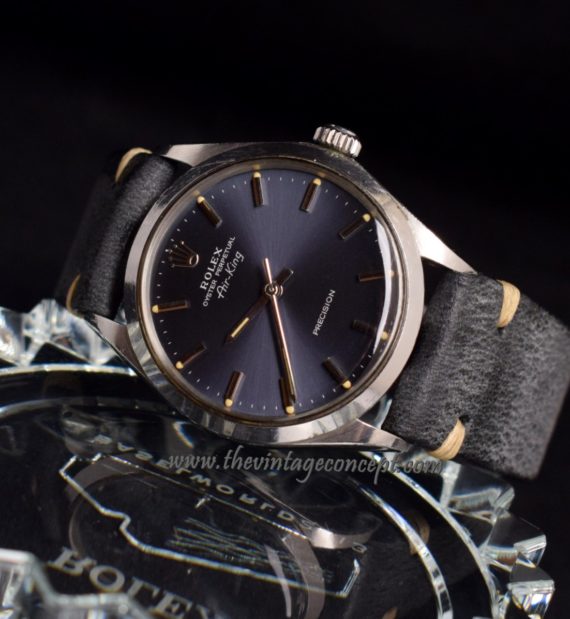 Rolex Air-King Grey Blue Dial 5500 (SOLD) - The Vintage Concept