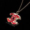 Chanel Red Logo Necklace (SOLD)