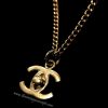 Chanel Turn Lock Logo Necklace   ( SOLD )