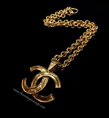 Chanel Big Logo Short Necklace (SOLD) - The Vintage Concept
