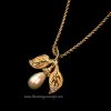 Christian Dior Pearl Drop Leave Necklace (SOLD)