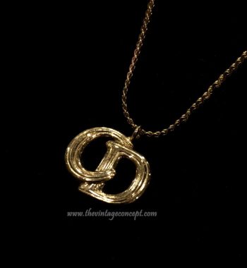 Christian Dior "CD" Initial Logo Necklace (SOLD) - The Vintage Concept