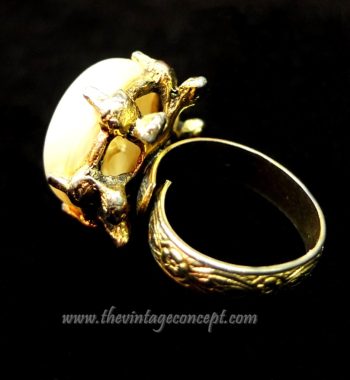 1950's Large Baroque Pearl Custom Ring (SOLD) - The Vintage Concept