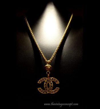 Chanel Big Logo Long Necklace (SOLD) - The Vintage Concept