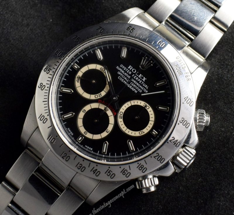 Rolex Daytona "A" Series Black Dial 16520 ( with Services Paper ) ( SOLD ) - The Vintage Concept