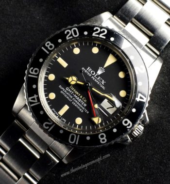 Rolex GMT Master "Tiffany & Co" 1675 ( with Services Paper ) (SOLD) - The Vintage Concept