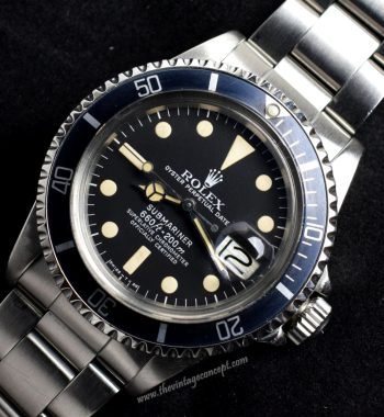 Rolex Submariner Matte Dial 1680 with Services Paper & Invoice ( SOLD ) - The Vintage Concept