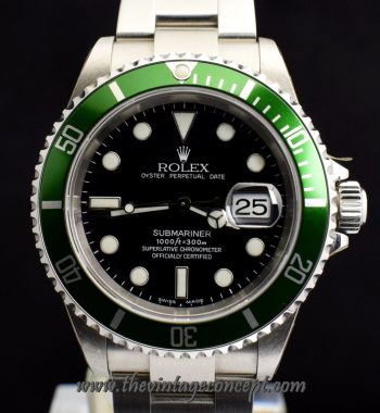 MINT Rolex Submariner 50th Anniversary "Flat 4" 16610LV ( Full Set ) (SOLD) - The Vintage Concept