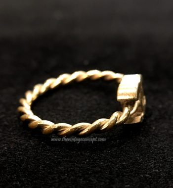 Chanel Slim Logo Ring (SOLD) - The Vintage Concept