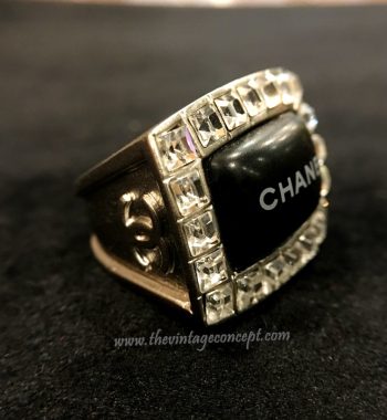 Chanel Rectangle Blink Blink Ring (SOLD) - The Vintage Concept
