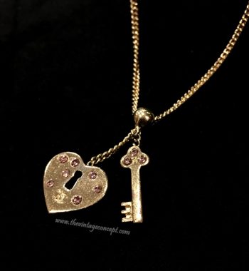 Chanel Key & Heart Necklace 02P (SOLD) - The Vintage Concept