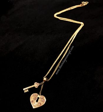 Chanel Key & Heart Necklace 02P (SOLD) - The Vintage Concept