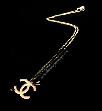 Chanel Pink Arrow Necklace (SOLD) - The Vintage Concept