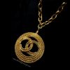 Chanel Big Logo w/ twisted circle Long necklace (SOLD)