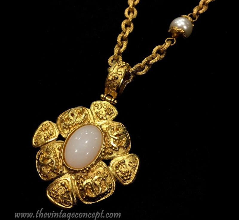 Chanel Pearl Like Long Necklace (SOLD) - The Vintage Concept