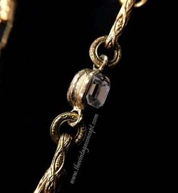 Chanel Crystal w/ Two Charms Long Necklace (SOLD) - The Vintage Concept