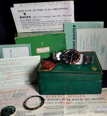 Rolex GMT Master Gilt Dial No Guard 6542 (Complete Full Set) ( SOLD ) - The Vintage Concept