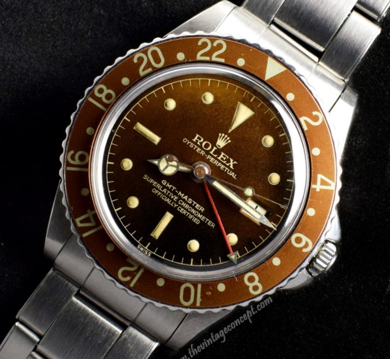 Rolex GMT Master Tropical Gilt Dial Chapter Ring 1675 ( SOLD ) - The Vintage Concept