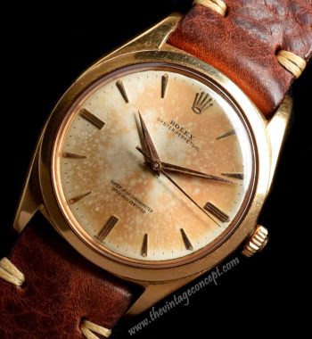 Rolex Oyster Perpetual 18K Rose Gold 1012 (LCF) - The Vintage Concept