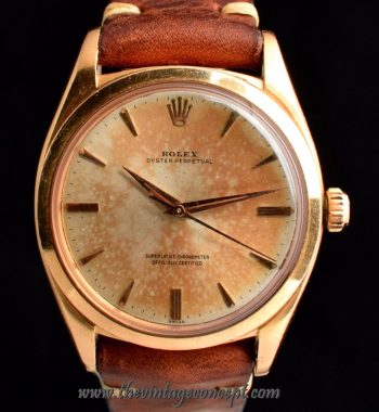 Rolex Oyster Perpetual 18K Rose Gold 1012 (LCF) - The Vintage Concept