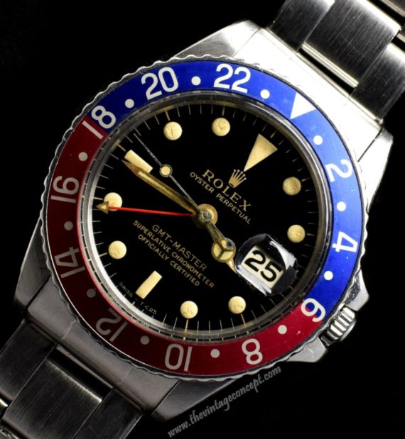 Rolex GMT Master Gilt Dial 1675 with Paper ( SOLD ) - The Vintage Concept