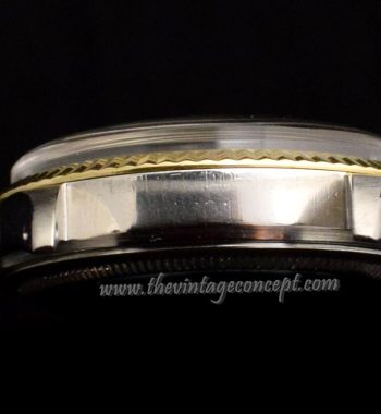 Rolex Datejust Two-Tones Black Gilt Dial 1601 (SOLD) - The Vintage Concept