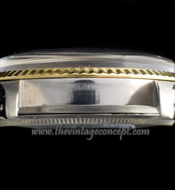 Rolex Datejust Two-Tones Black Gilt Dial 1601 (SOLD) - The Vintage Concept