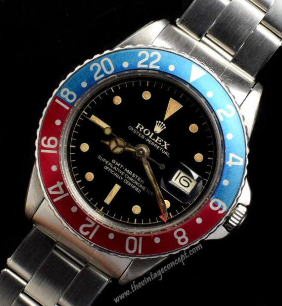 Rolex GMT-Master Gilt Dial Chapter Ring 1675 w/ Original Double Papers (SOLD) - The Vintage Concept