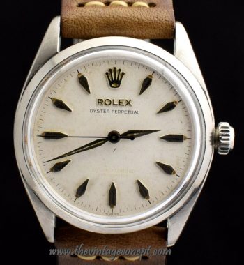 Rolex Oyster Perpetual White Dial 6564 (SOLD) - The Vintage Concept