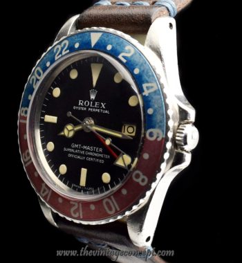 Rolex GMT Master Matte Dial Slightly Tropical 1675 (SOLD) - The Vintage Concept