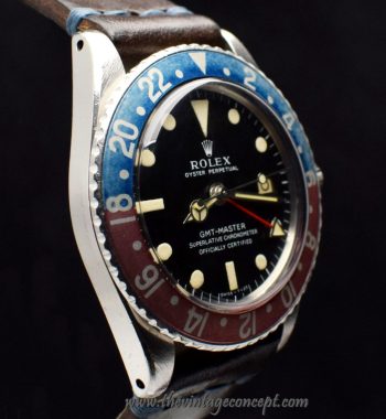 Rolex GMT Master Matte Dial Slightly Tropical 1675 (SOLD) - The Vintage Concept