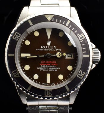 Rolex Double Red Sea-Dweller Tropical Dial 1665 ( SOLD ) - The Vintage Concept