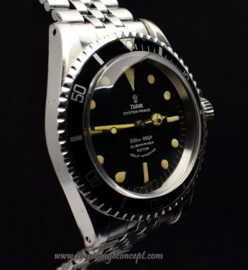 Tudor Submariner Small Rose Dial 7016/0 with Jubilee Bracelet (SOLD) - The Vintage Concept