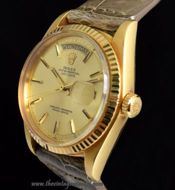 Rolex Day-Date 18K Yellow Gold Champagne Dial 1803 (SOLD) - The Vintage Concept