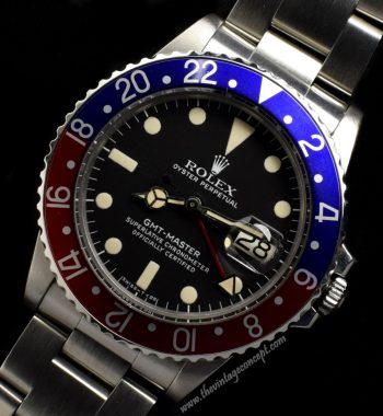 Rolex GMT Master 1675 with Service Paper (SOLD) - The Vintage Concept