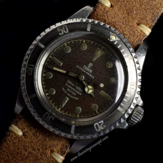 Tudor Submariner Chapter Ring Dark Choco Dial 7928 ( SOLD ) - The Vintage Concept