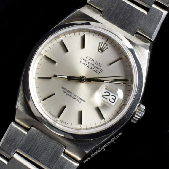 Rolex Oysterquartz Datejust Silver Dial 17000 (SOLD) - The Vintage Concept