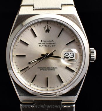 Rolex Oysterquartz Datejust Silver Dial 17000 (SOLD) - The Vintage Concept